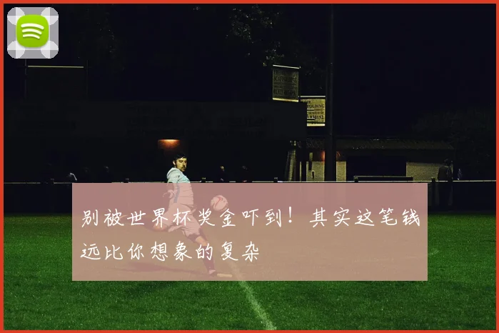 别被世界杯奖金吓到！其实这笔钱远比你想象的复杂